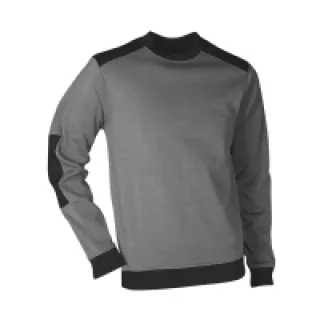 Sweat Atlanta à col rond gris/noir – LMA – Taille L