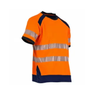 T-shirt Haute Visibilité orange/bleu Lampion LMA