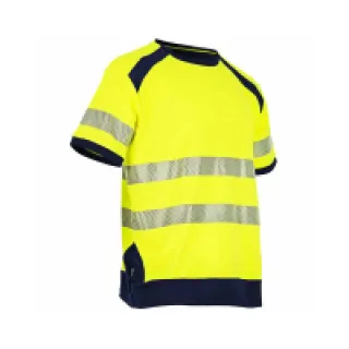 T-shirt Haute Visibilité jaune/bleu Halogene LMA