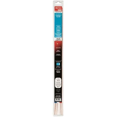 Baguette de brasure EXPRESS ATG – Spécial gaz – Argent 6% – Ø 2 mm x L500 mm – Blister de 5 baguettes – GE206GE