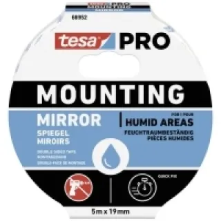 tesa Mounting PRO Spiegel 66952-00001-00 Ruban de montage blanc (L x l) 5 m x 19 mm 1 pc(s)