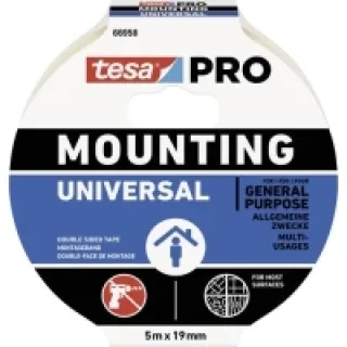 tesa Mounting PRO Universal 66958-00001-00 Ruban de montage blanc (L x l) 5 m x 9 mm 1 pc(s)