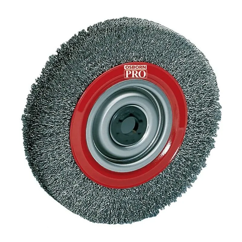 Brosse plate D. 178 mm épaisseur de fil 0;3 mm acier 32 mm 6000 min-¹