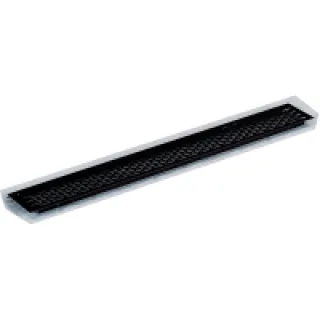 Grille d’aération aluminium – Décor : Noir – Longueur : 225 mm – Encastrement : 192 x 58 mm – ITAR