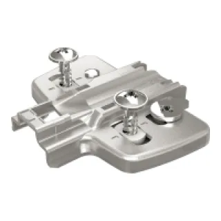 Embase cruciforme à visser – Distance : 0 mm – HETTICH