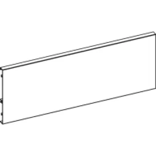 Paroi arrière en aluminium recoupable pour hauteur de profil 186 mm longueur 2000 mm coloris argent