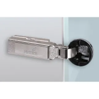 Intermat 9904 95° porte verre – Base : 11 mm – Coudure : 0 mm – Montage : En applique – HETTICH