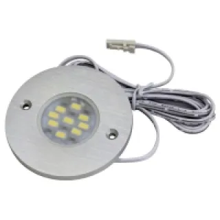 Spot led rond extra-plat – 9 led – 12 v – 3 w – Angle d’éclairage : 120° – Couleur de la lumière : Blanc froid – Décor