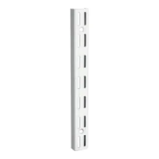 Crémaillère double en acier – entraxe 32 mm – Décor : Blanc – Longueur : 1400 mm – RAL : 9003 – ELEMENT SYSTEM