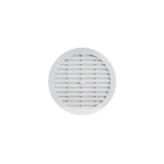 Grille classique ronde à visser – Diam Ext : 174 mm – Moustiquaire : Oui – Diam Int : 150 mm – NICOLL