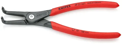 PINCE POUR CIRCLIPS EXTERIEURS POINTES COUDEES 210 MM - KNIPEX OUTILLAGE - KNIPEX - 49 21 A31