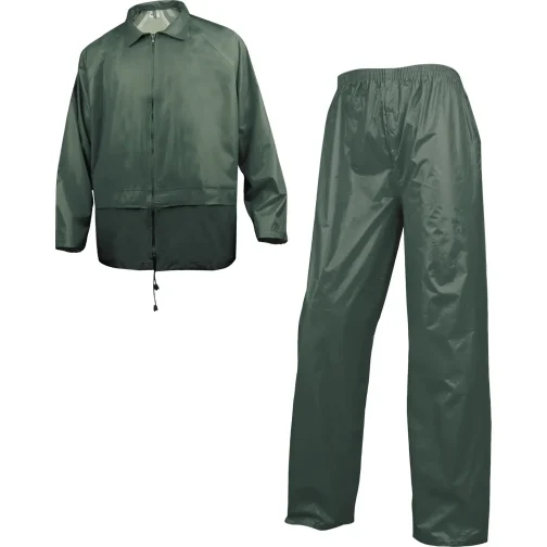 ENSEMBLE DE PLUIE POLYESTER ENDUIT PVC EN400 VERT L - DELTA PLUS PRO - EN400VEGT