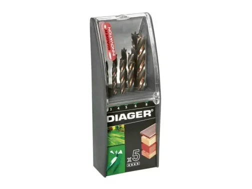 MECHE A BOIS 4 POINTES (COFFRET DE 5) - DIAGER OUTILLAGE - DIAGER - 910D