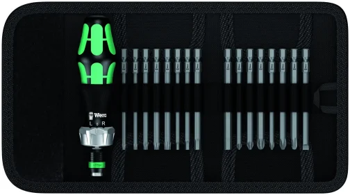 TOURNEVIS MULTILAMES KRAFTFORM KOMPAKT 60 RA (JEU DE 17) - WERA OUTILLAGE - WERA - 05051040001