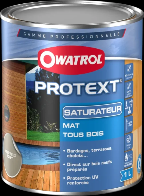 SATURATEUR MAT PROTEXT MIEL 1 L - OWATROL PRODUIT DE TRAITEMENT ET MAINTENANCE - OWATROL - 650