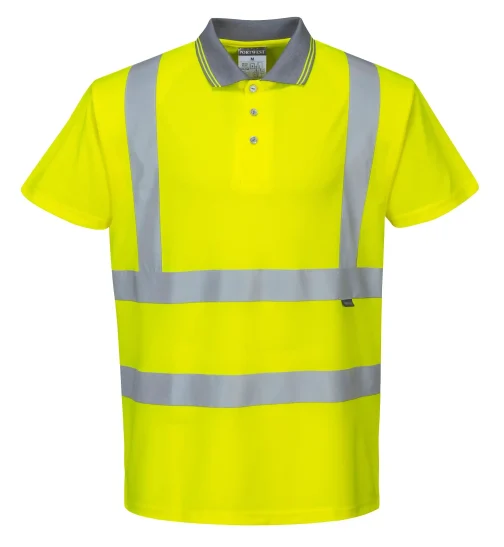 POLO HAUTE VISIBILITE S477 JAUNE L - PORTWEST FRANCE PROTECTION HYGIENE ET SECURITE - PORTWEST FRANCE - S477YERL