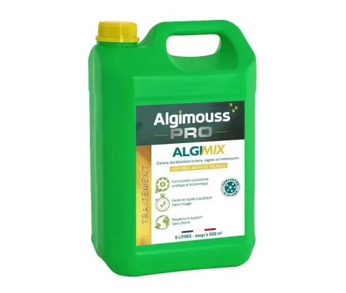 ANTIMOUSSE CONCENTRE ALGIMIX 5 L - ALGIMOUSS PRODUIT DE TRAITEMENT ET MAINTENANCE - ALGIMOUSS - 014002