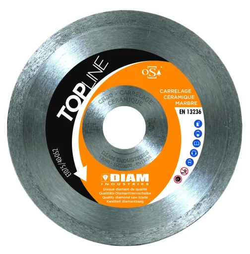 DISQUE A TRONCONNER DIAMANT CARRELAGE D 125/22.23 - DIAM INDUSTRIES - CR80125/22