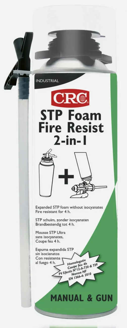 MOUSSE STP FOAM FIRE RESIST 2IN1 650ML BRUT - CRC INDUSTRIES FRANCE FIXATION ASSEMBLAGE (vendu par 12) - CRC INDUSTRIES FRANCE - 32476 (vendu par 12)