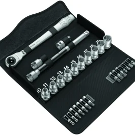 JEU DE CLIQUET ZYKLOP METAL 1/2 » 8100 SC 8 (28 PIECES) – WERA – 05004078001