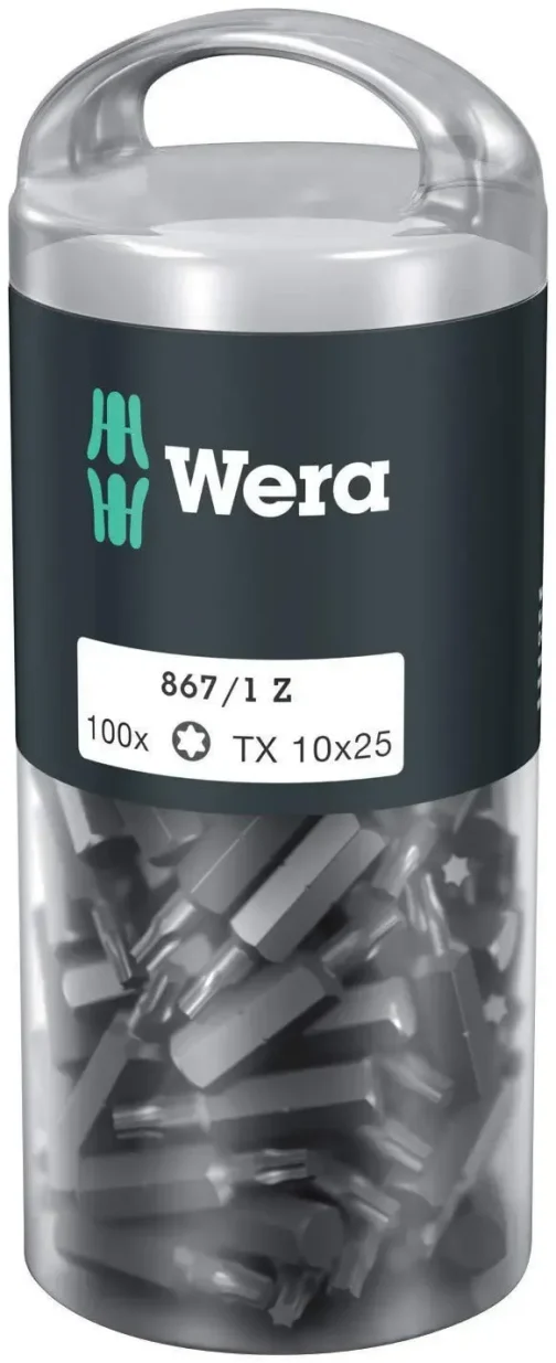 EMBOUT Z 867/1 TX 10X25 MM BTE 100 - WERA - 05072446001