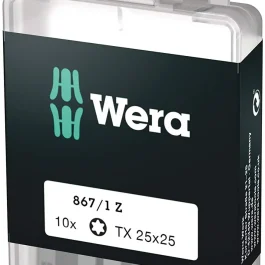 EMBOUT Z 867/1 TX 25X25 MM BTE 10 – WERA – 05072409001