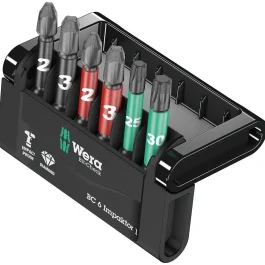 ETUI D’EMBOUTS BIT-CHECK 6 IMPAKTOR 1 SB (6 PIECES) – WERA – 05073890001