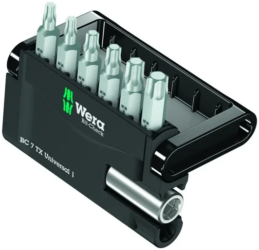 ETUI D'EMBOUTS BIT-CHECK 7 TX UNIVERSAL 1 SB (7 PIECES) - WERA - 05073404001