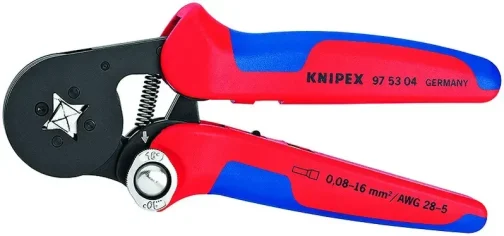 PINCE A SERTIR AUTO-AJUSTABLE POUR EMBOUTS DE CABLE AVEC ACCES LATERAL 260 MM - KNIPEX OUTILLAGE - KNIPEX - 97 53 04 SB