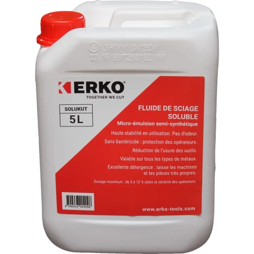 FLUIDE DE COUPE SOLUBLE ERKO SOLUKUT BIDON 5L - ERKO - 6400001