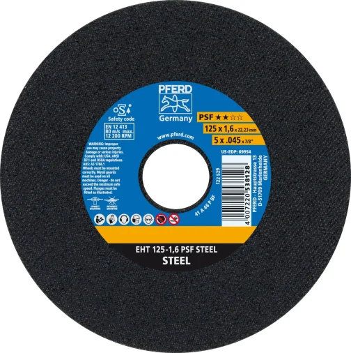 DISQUE A TRONCONNER PSF STEEL EH 230-3,0 - PFERD RUGGEBERG FRANCE - 61724222 (vendu par 25)