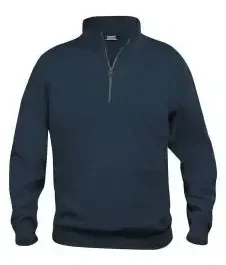 SWEATSHIRT BASIC HALP ZIP MARINE TM – NEW WAVE FRANCE PROTECTION HYGIENE ET SECURITE – NEW WAVE FRANCE – 021033/M