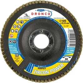 DISQUE LAMELLES ZIRCON POWER 125 BOMBE GR 80 – OSBORN UNIPOL SAS (DRONCO) – 5232-387.100 (vendu par 10)