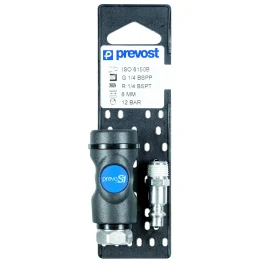 KIT CONNEXION ISO B RACCORD G1/4 F – EMBOUT G 1/4  F – PREVOST AIR COMPRIME EQUIPEMENT D’ATELIER ET DE CHANTIER – PREVOST AIR COMPRIME – REI6 101P