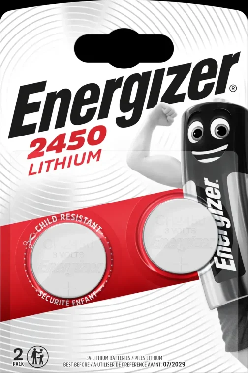 PILE TYPE 2450 ENERGIZER (CARTE 2 PILES) - ENERGY SERVICE ELECTRICITE (vendu par 10) - ENERGY SERVICE - E2450B2 (vendu par 10)