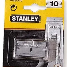 LAME DE GRATTE-VITRE METAL – ETUI 10 LAMES – STANLEY BLACK & DECKER DIV CONSTRUCTION – 0-28-510