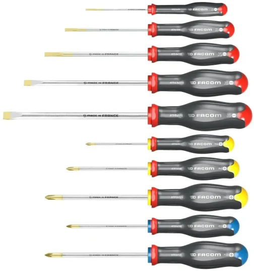 TOURNEVIS PROTWIST (JEU DE 10) - FACOM OUTILLAGE - FACOM - ATW.J10PB