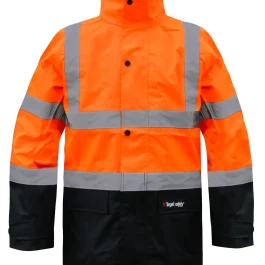 PARKA HAUTE VISIBILITE SKY ORANGE/NOIR TXXL – TARGET SAFETY PROTECTION HYGIENE ET SECURITE – TARGET SAFETY – PARKASKY02ON2L