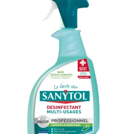 DESINFECTANT MULTI-USAGES 750ML EUCALYPTUS – SANYTOL PRO – 33661105 (vendu par 12)