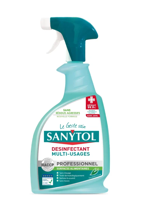 DESINFECTANT MULTI-USAGES 750ML EUCALYPTUS - SANYTOL PRO - 33661105 (vendu par 12)