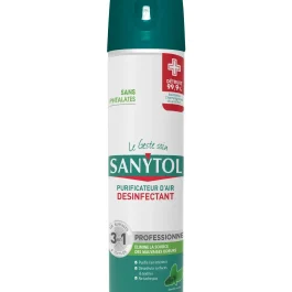 PURIFICATEUR D’AIR MENTHE 600ML – SANYTOL PRO PROTECTION HYGIENE ET SECURITE (vendu par 12) – SANYTOL PRO – 33661717 (vendu par 12)