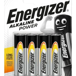 PILE ALCALINE POWER ENERGIZER AA LR6 1,5V (CARTE 4 PILES) – ENERGY SERVICE ELECTRICITE (vendu par 24) – ENERGY SERVICE – EPLR6 (vendu par 24)