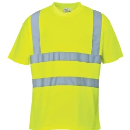 T-SHIRT HAUTE VISIBILITE S478 JAUNE TS – PORTWEST FRANCE PROTECTION HYGIENE ET SECURITE – PORTWEST FRANCE – S478YERS