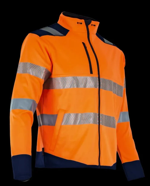 VESTE HAUTE VISIBILITE LED MARINE/ORANGE T3 - LMA LEBEURRE PROTECTION HYGIENE ET SECURITE - LMA LEBEURRE - 22543