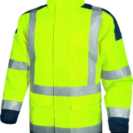 PARKA HAUTE VISIBILITE POLYESTER ENDUIT PU JAUNE FLUO/BLEU MARINE T2XL – DELTA PLUS PRO PROTECTION HYGIENE ET SECURITE – DELTA PLUS PRO – EASYVJMXX