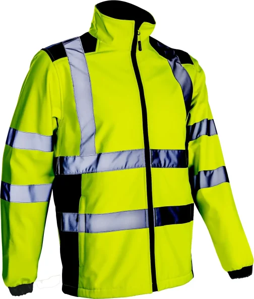 VESTE SOFTSHELL HAUTE VISIBILITE KANPA JAUNE/MARINE TM - COVERGUARD PROTECTION HYGIENE ET SECURITE - COVERGUARD - 5KPA16000M