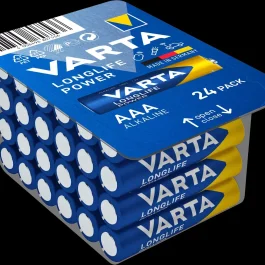 PILE ALCALINE AAA/LR03 VARTA LONGLIFE POWER (BTE DE 24) – VARTA ELECTRICITE – VARTA – 546626