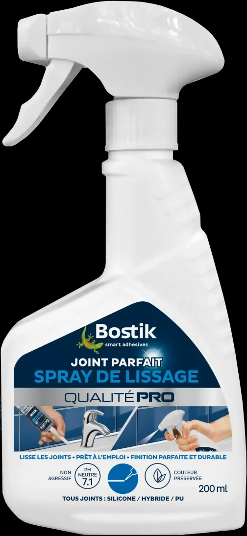 SPRAY DE LISSAGE JOINT PARFAIT 200 ML - BOSTIK FIXATION ASSEMBLAGE (vendu par 12) - BOSTIK - 30616816 (vendu par 12)