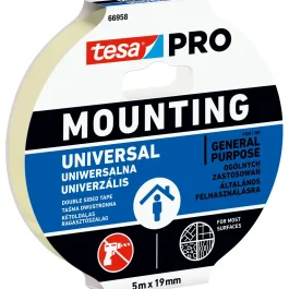 DOUBLE-FACE MOUSSE DE MONTAGE STANDARD 66958 BLANC 5 M X 19 MM – TESA – 66958-00001-00 (vendu par 8)