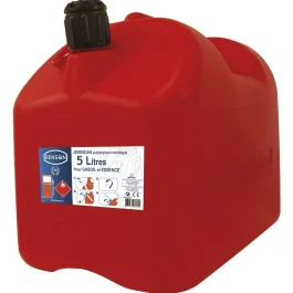 JERRYCAN PLASTIQUE 5L AVEC BEC ANTI-GOUTTE – RENSON – 935105